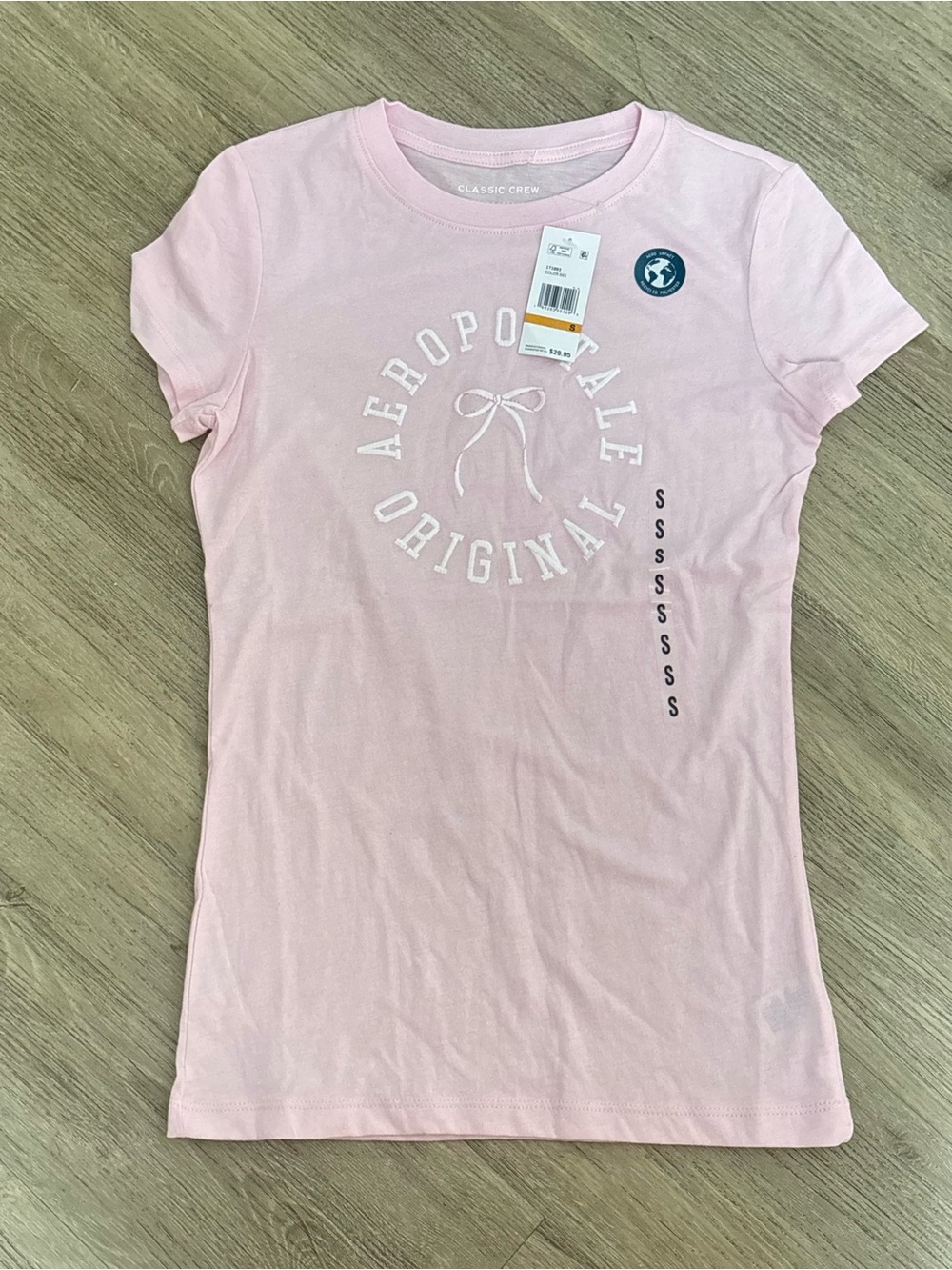 Aeropostale Light Pink Short Sleeve Graphic Tee